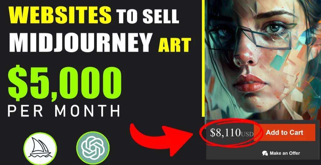 Top 8 Websites to Sell Midjourney: How to Make Money Online with Midjourney Art and Designs