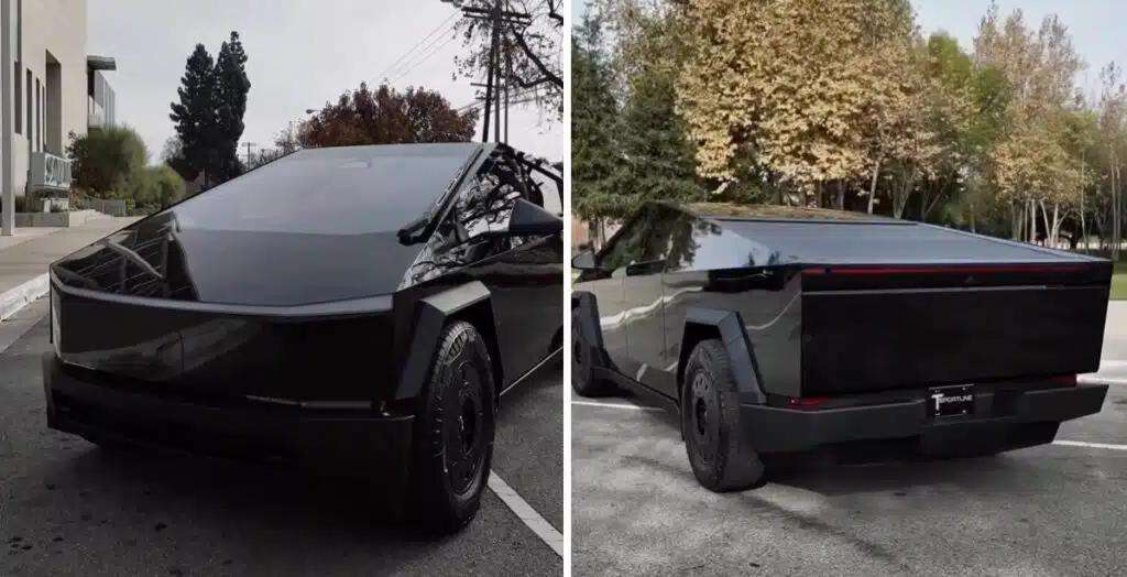 Customized Glossy Black Cybertruck gets people Talking: A Masterpiece of Style and Performance by T Sportline