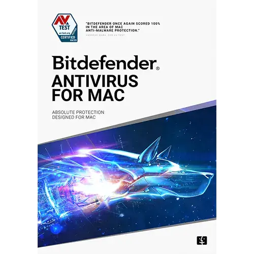 BITDEFENDER ANTIVIRUS FOR 1 MAC, 1 YEAR